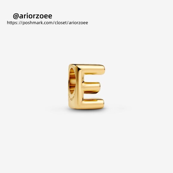 Pandora Letter E Alphabet Charm - Picture 1 of 6